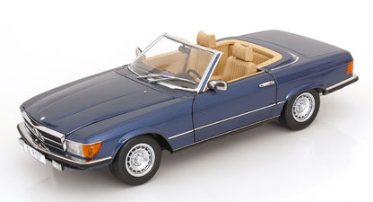 Mercedes 450 SL R107 EU-Version mit abnehmbarem Softtop 1985 blaumetallic