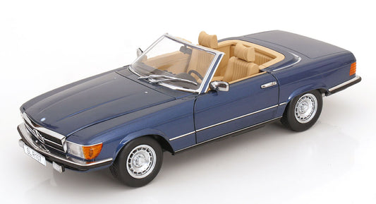Mercedes 450 SL R107 EU-Version mit abnehmbarem Softtop 1985 blaumetallic