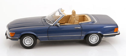 Mercedes 450 SL R107 EU-Version mit abnehmbarem Softtop 1985 blaumetallic