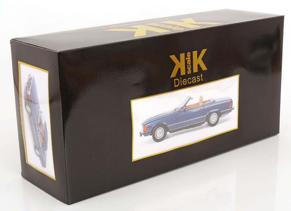 Mercedes 450 SL R107 EU-Version mit abnehmbarem Softtop 1985 blaumetallic