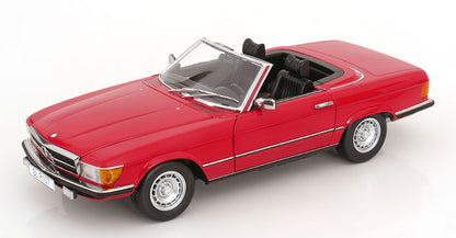 Mercedes 450 SL R107 EU-Version mit abnehmbarem Softtop 1985 rot