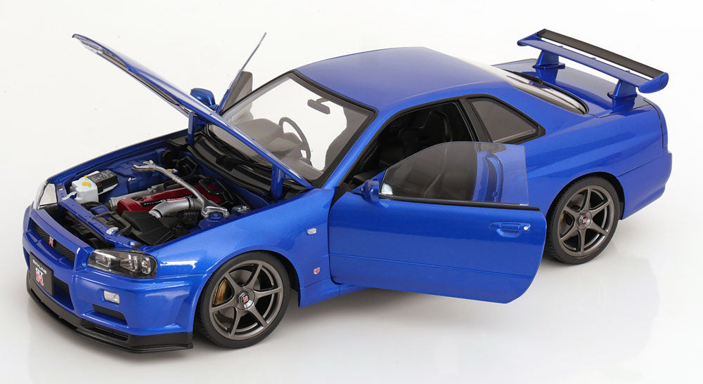 Nissan Skyline GT-R R34 V-Spec II OEM Felgen 2001 blaumetallic