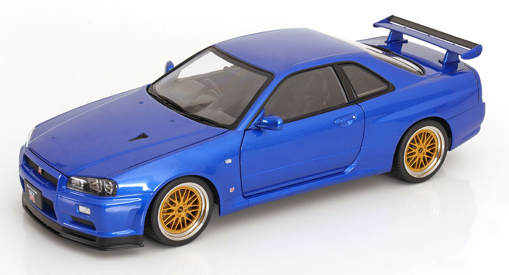 Nissan Skyline GT-R R34 V-Spec II BBS Felgen 2001 blaumetallic