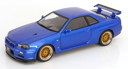 Nissan Skyline GT-R R34 V-Spec II BBS Felgen 2001 blaumetallic