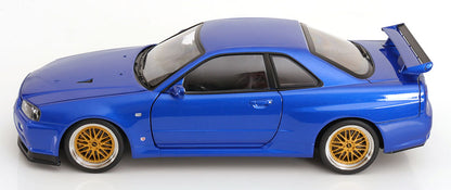 Nissan Skyline GT-R R34 V-Spec II BBS Felgen 2001 blaumetallic