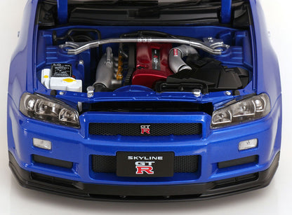Nissan Skyline GT-R R34 V-Spec II BBS Felgen 2001 blaumetallic