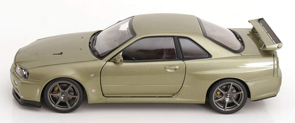 Nissan Skyline GT-R R34 V-Spec Nür OEM Felgen 2001 hellgrün-metallic