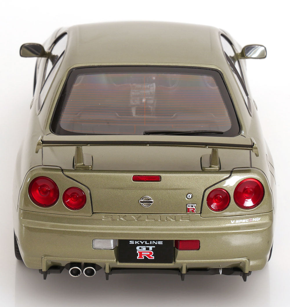 Nissan Skyline GT-R R34 V-Spec Nür BBS Felgen 2001 hellgrün-metallic