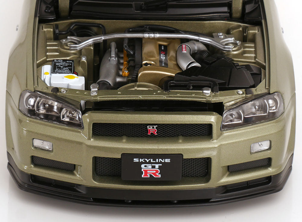Nissan Skyline GT-R R34 V-Spec Nür BBS Felgen 2001 hellgrün-metallic