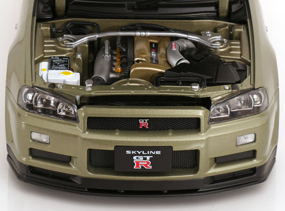Nissan Skyline GT-R R34 V-Spec Nür BBS Felgen 2001 hellgrün-metallic