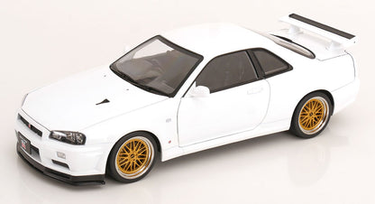 Nissan Skyline GT-R R34 V-Spec II BBS Felgen 2001 weiß