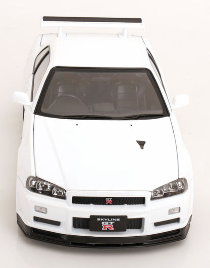 Nissan Skyline GT-R R34 V-Spec II BBS Felgen 2001 weiß