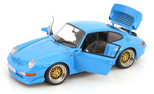Porsche 911 (993) GT2 BBS Felgen 1996 hellblau