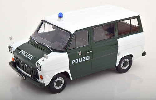 Ford Transit Bus 1965 Polizei Hamburg dunkelgrün/weiß