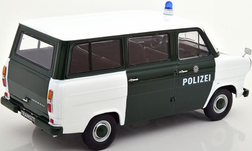 Ford Transit Bus 1965 Polizei Hamburg dunkelgrün/weiß
