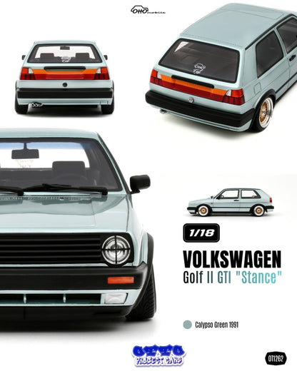 VOLKSWAGEN VW GOLF II GTI "STANCE" CALYPSO GREEN 1991