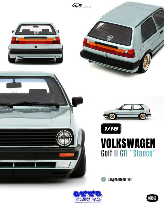 VOLKSWAGEN VW GOLF II GTI "STANCE" CALYPSO GREEN 1991