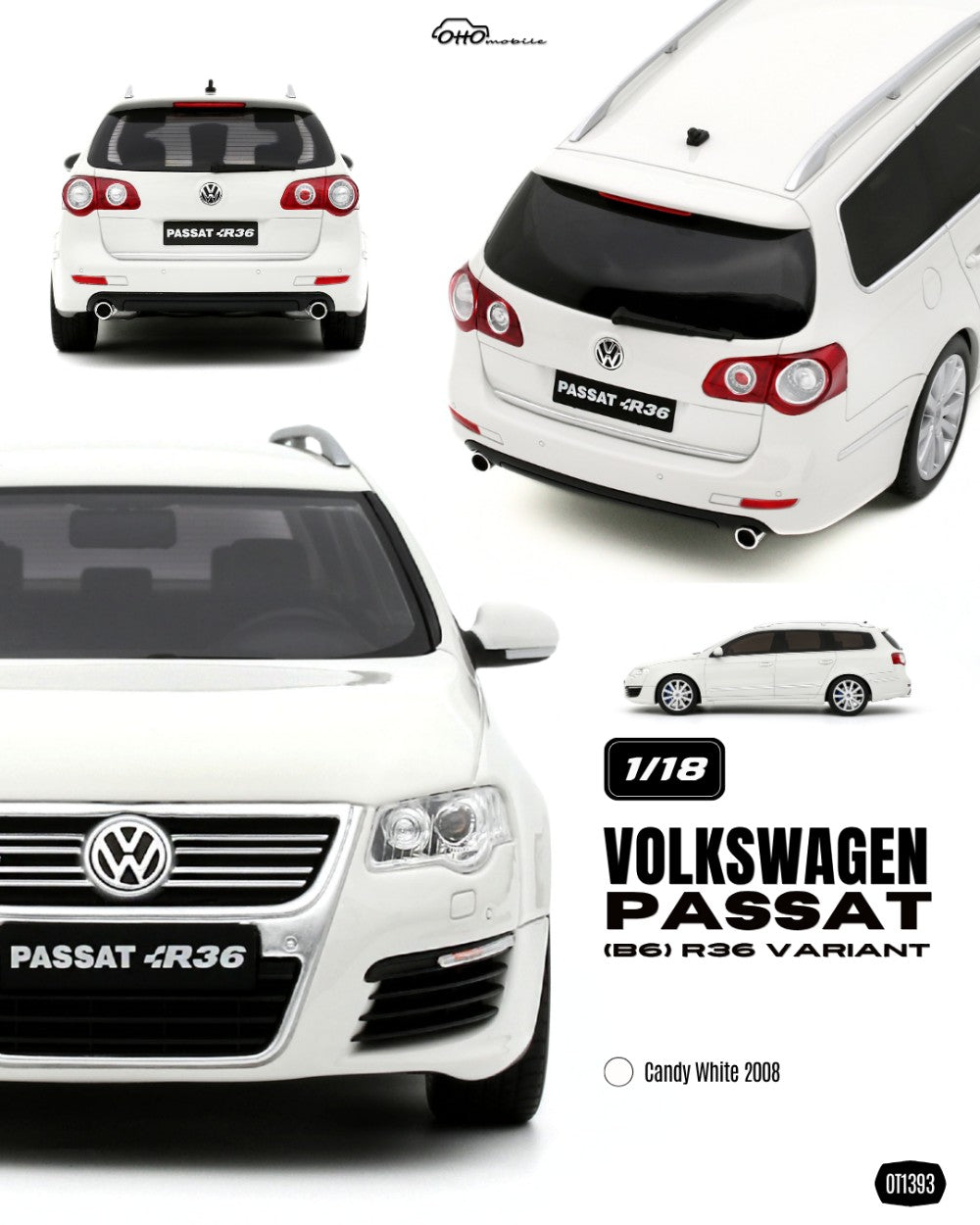 VOLKSWAGEN VW PASSAT (B6) R36 VARIANT CANDY WHITE 2008