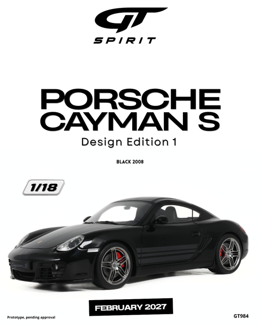 PORSCHE CAYMAN S DESIGN EDITION 1 BLACK 2008