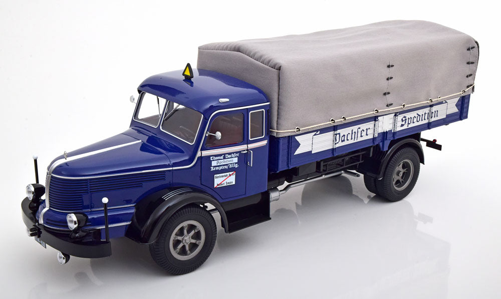 KRUPP - TITAN SWL80 DACHSER TRUCK CANVAS TOP TELONATO 2-ASSI 1950 - DARK BLUE BLACK