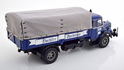 KRUPP - TITAN SWL80 DACHSER TRUCK CANVAS TOP TELONATO 2-ASSI 1950 - DARK BLUE BLACK