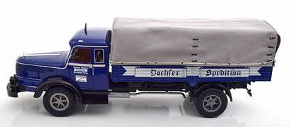 KRUPP - TITAN SWL80 DACHSER TRUCK CANVAS TOP TELONATO 2-ASSI 1950 - DARK BLUE BLACK