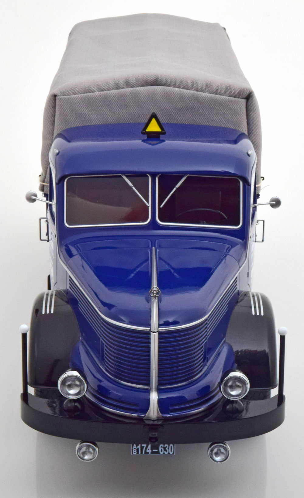 KRUPP - TITAN SWL80 DACHSER TRUCK CANVAS TOP TELONATO 2-ASSI 1950 - DARK BLUE BLACK