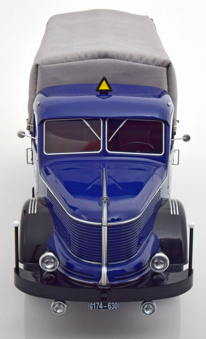 KRUPP - TITAN SWL80 DACHSER TRUCK CANVAS TOP TELONATO 2-ASSI 1950 - DARK BLUE BLACK