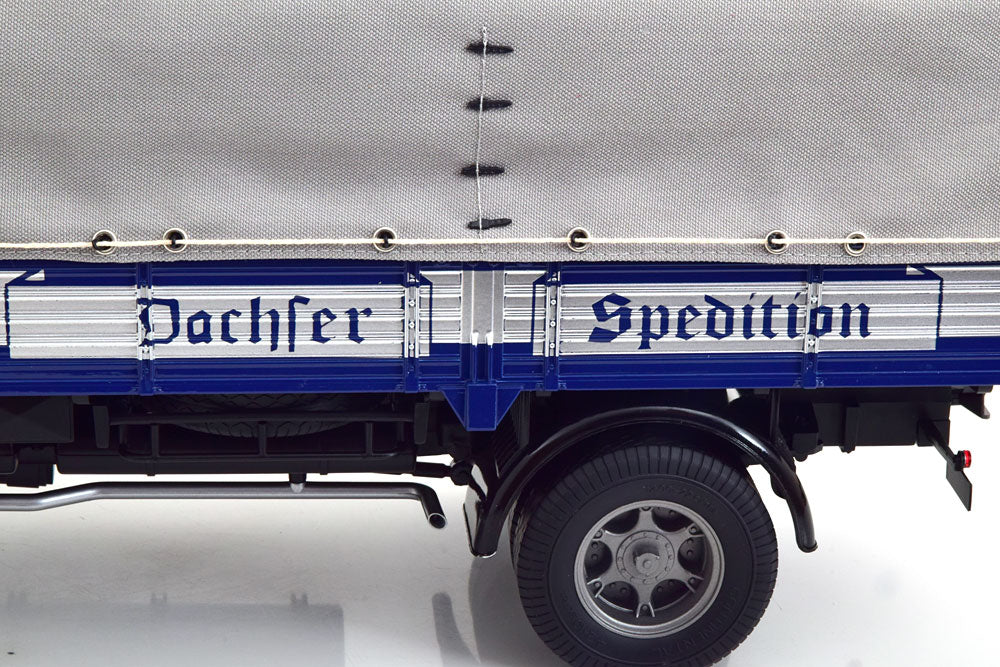 KRUPP - TITAN SWL80 DACHSER TRUCK CANVAS TOP TELONATO 2-ASSI 1950 - DARK BLUE BLACK
