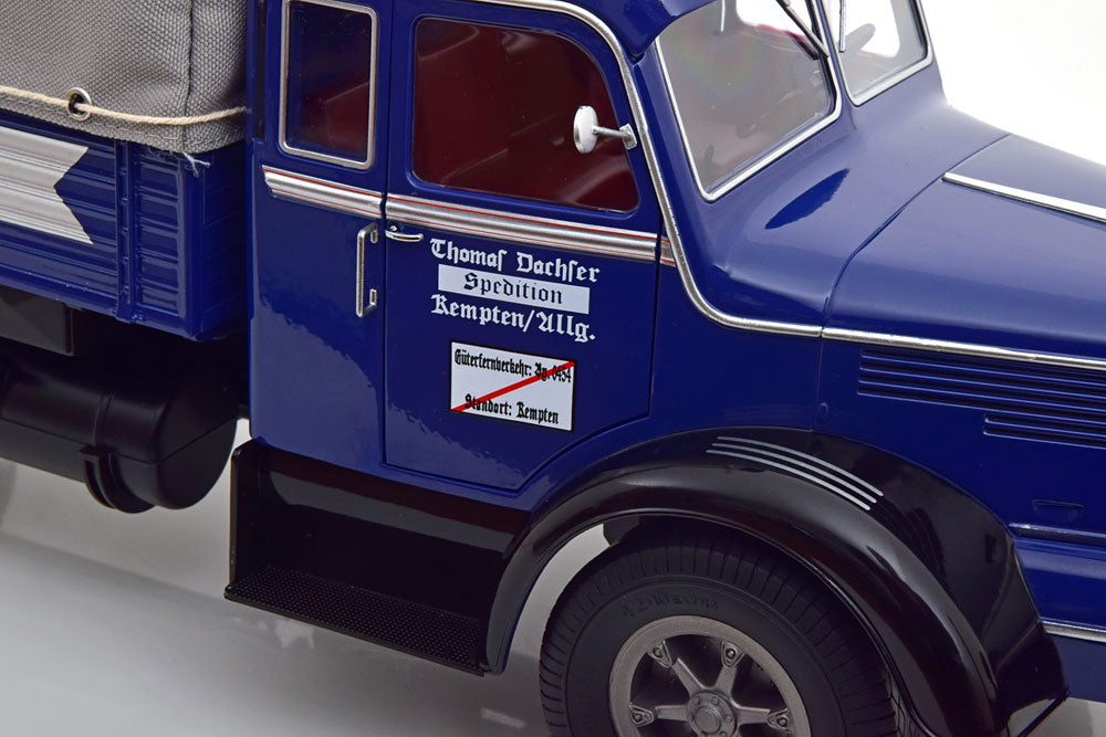 KRUPP - TITAN SWL80 DACHSER TRUCK CANVAS TOP TELONATO 2-ASSI 1950 - DARK BLUE BLACK
