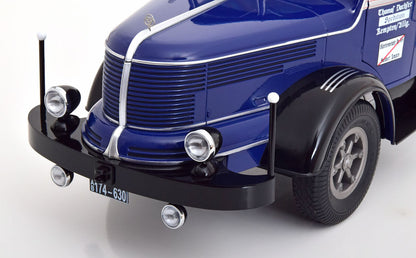 KRUPP - TITAN SWL80 DACHSER TRUCK CANVAS TOP TELONATO 2-ASSI 1950 - DARK BLUE BLACK