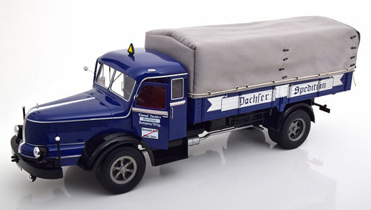 KRUPP - TITAN SWL80 DACHSER TRUCK CANVAS TOP TELONATO 2-ASSI 1950 - DARK BLUE BLACK