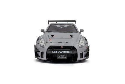 NISSAN - GT-R (R35) TYPE 2 LIBERTY WALK LB WORKS COUPE WITH AMERICAN DIORAMA FIGURE 2018 - GREY