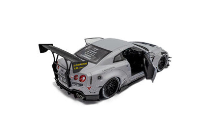 NISSAN - GT-R (R35) TYPE 2 LIBERTY WALK LB WORKS COUPE WITH AMERICAN DIORAMA FIGURE 2018 - GREY