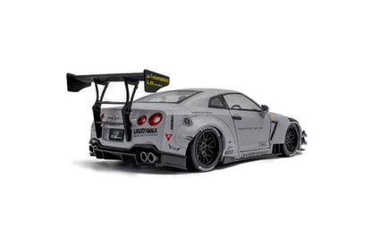 NISSAN - GT-R (R35) TYPE 2 LIBERTY WALK LB WORKS COUPE WITH AMERICAN DIORAMA FIGURE 2018 - GREY