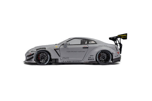NISSAN - GT-R (R35) TYPE 2 LIBERTY WALK LB WORKS COUPE WITH AMERICAN DIORAMA FIGURE 2018 - GREY