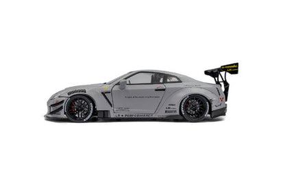 NISSAN - GT-R (R35) TYPE 2 LIBERTY WALK LB WORKS COUPE WITH AMERICAN DIORAMA FIGURE 2018 - GREY