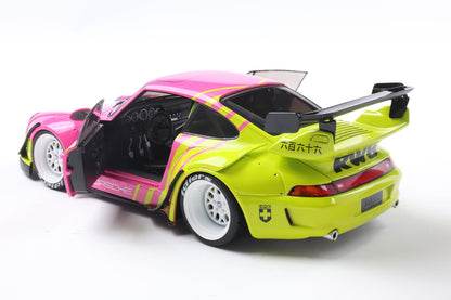 PORSCHE - 911 993 RWB BODYKIT COUPE 2024 - PINK YELLOW