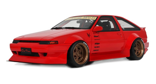 Toyota AE86 Sprinter Trueno Widebody Ferrari Rosso Corsa 1986