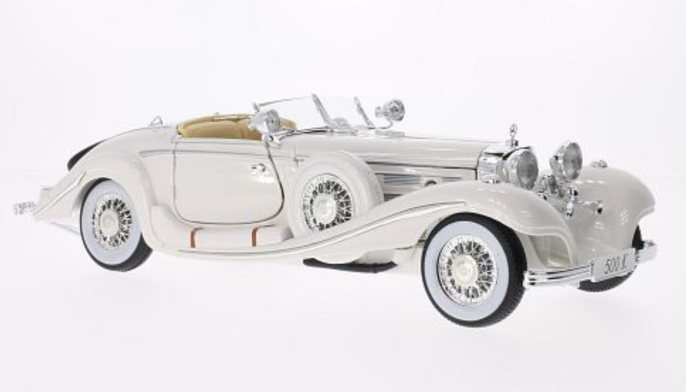 Mercedes 500 K, Spezial-Roadster, weiß, Maharadjah, 1936