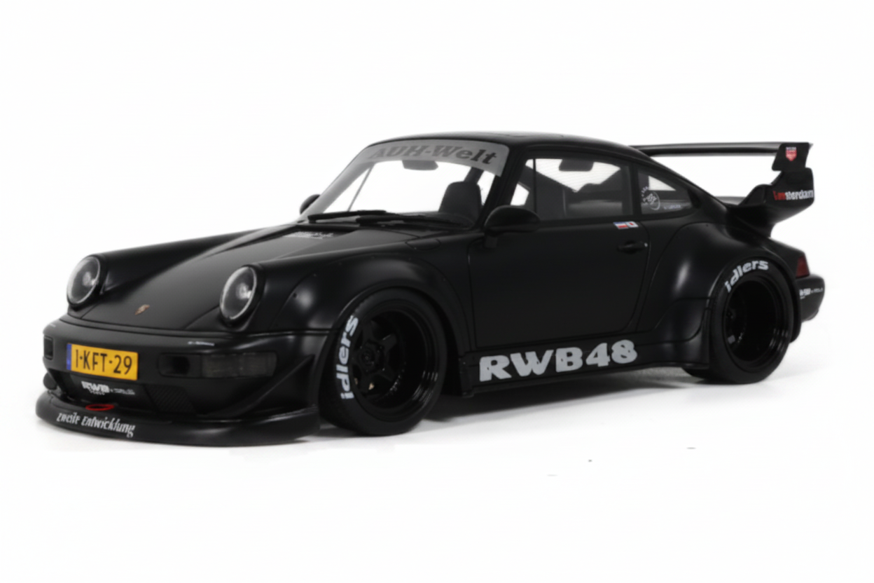 RWB PORSCHE 911 BLACK FLAT BLACK 2013