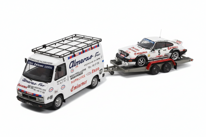 RALLYE PACK Citroën C35 + Porsche 911 SC GR.4 #5 THERIER Rallye de Portugal 1981 + Trailer