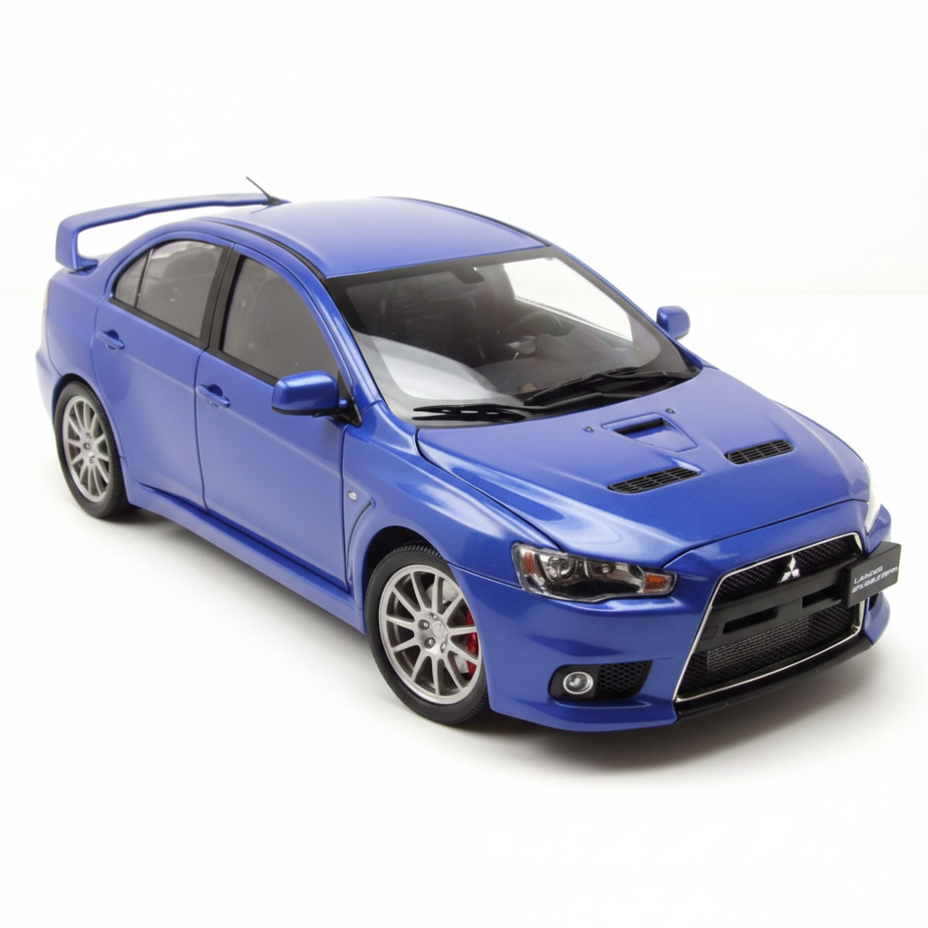 Mitsubishi Lancer Evolution X, blue metallic