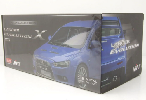 Mitsubishi Lancer Evolution X, blue metallic