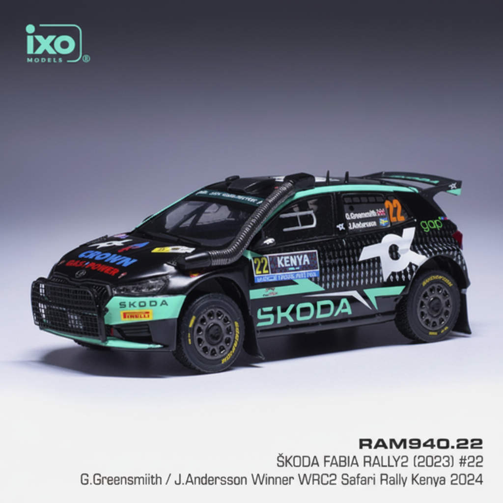 Skoda Fabia Rally2, WRC, Safari Rallye Kenia, 2024, #22, G.Greensmith/J.Andersson