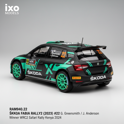 Skoda Fabia Rally2, WRC, Safari Rallye Kenia, 2024, #22, G.Greensmith/J.Andersson