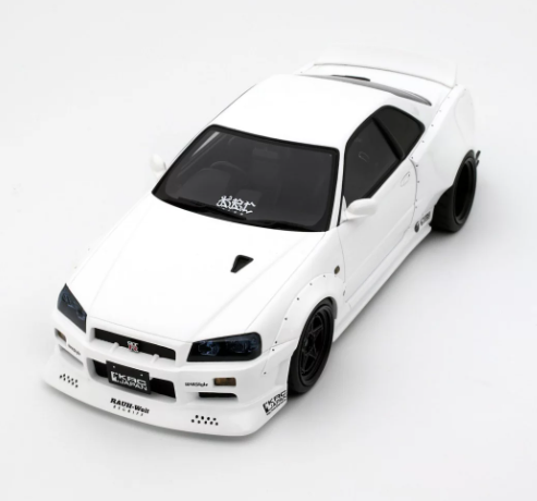 Nissan Skyline GT-R R34 KRC Body Kit Pearl White QX1 2019