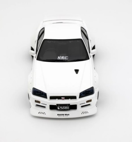 Nissan Skyline GT-R R34 KRC Body Kit Pearl White QX1 2019