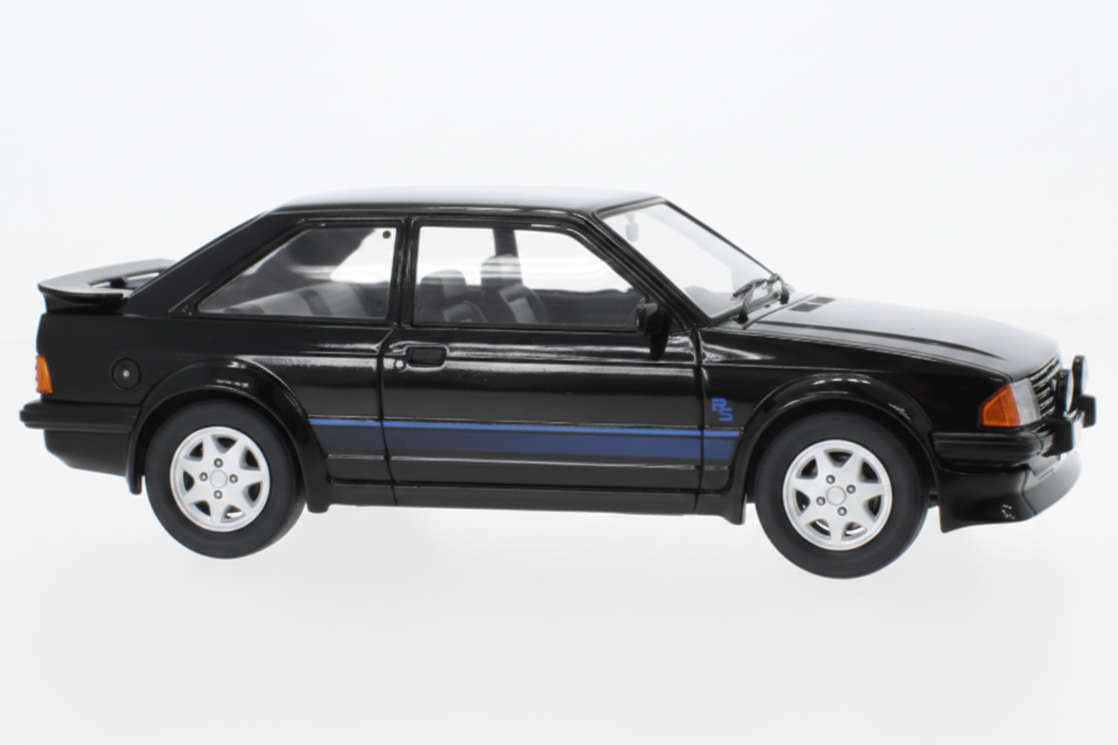 Ford Escort MK III RS Turbo, schwarz, 1985