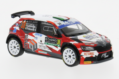 Skoda Fabia Rally2, WRC, Rallye Monte Carlo, 2024, #38  M.Locatelli/S.Tiraboschi